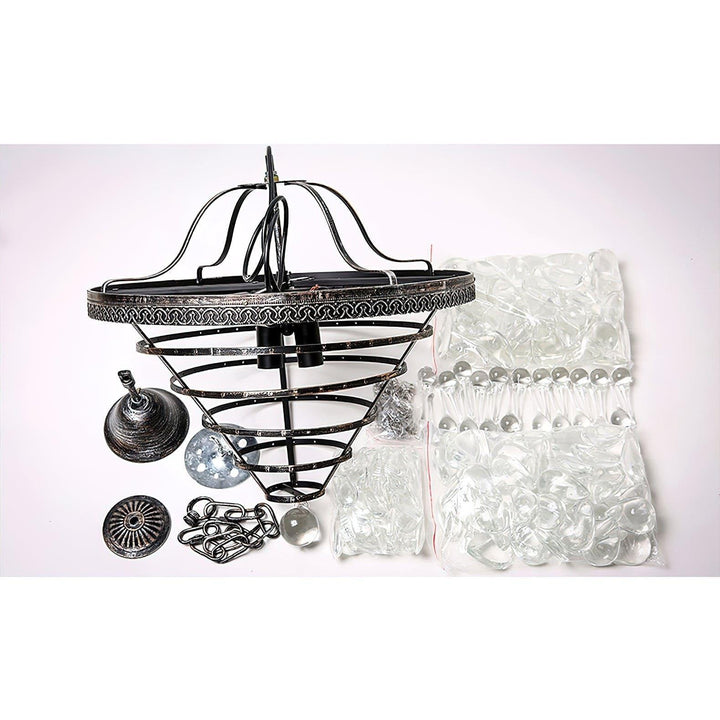 Crystal Inverted Pyramid Chandelier - Luxury Crystal, Vintage Lighting | Vinlighting | Vinlighting