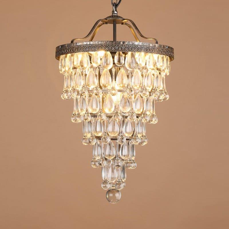 Crystal Inverted Pyramid Chandelier - Luxury Crystal, Vintage Lighting | Vinlighting | Vinlighting