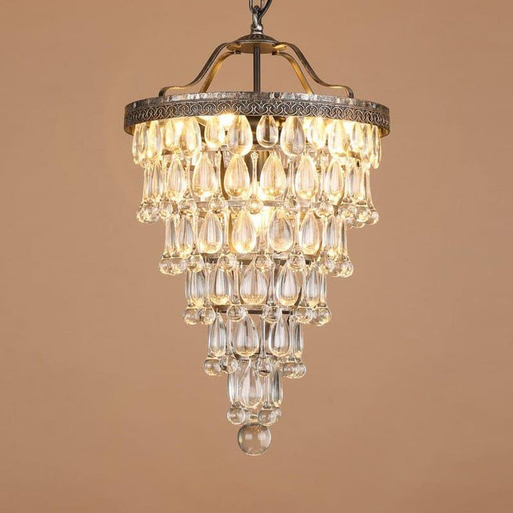 Crystal Inverted Pyramid Chandelier - Luxury Crystal, Vintage Lighting | Vinlighting | Vinlighting