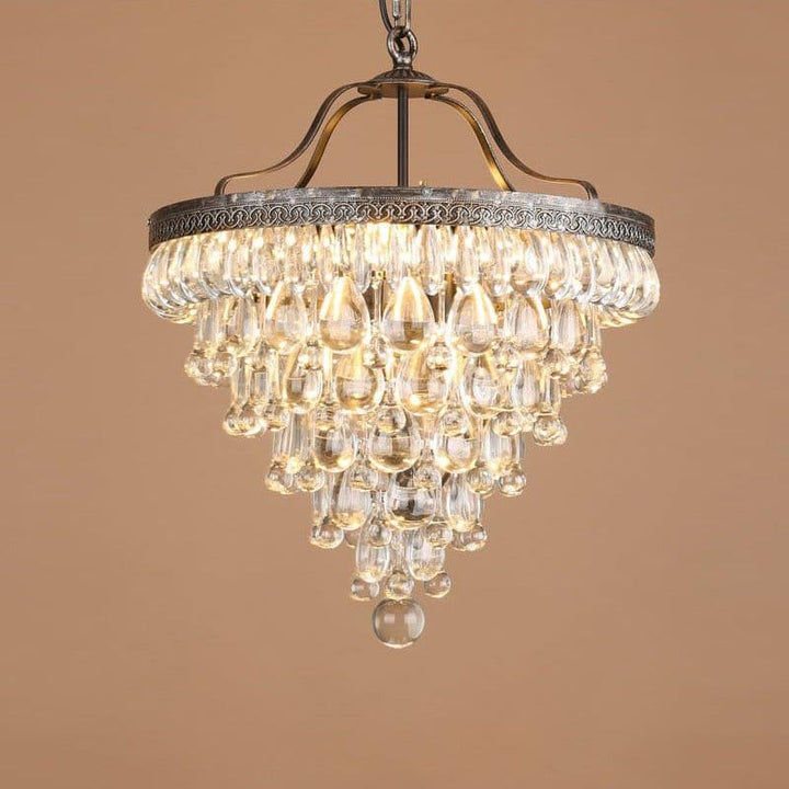 Crystal Inverted Pyramid Chandelier - Luxury Crystal, Vintage Lighting | Vinlighting | Vinlighting