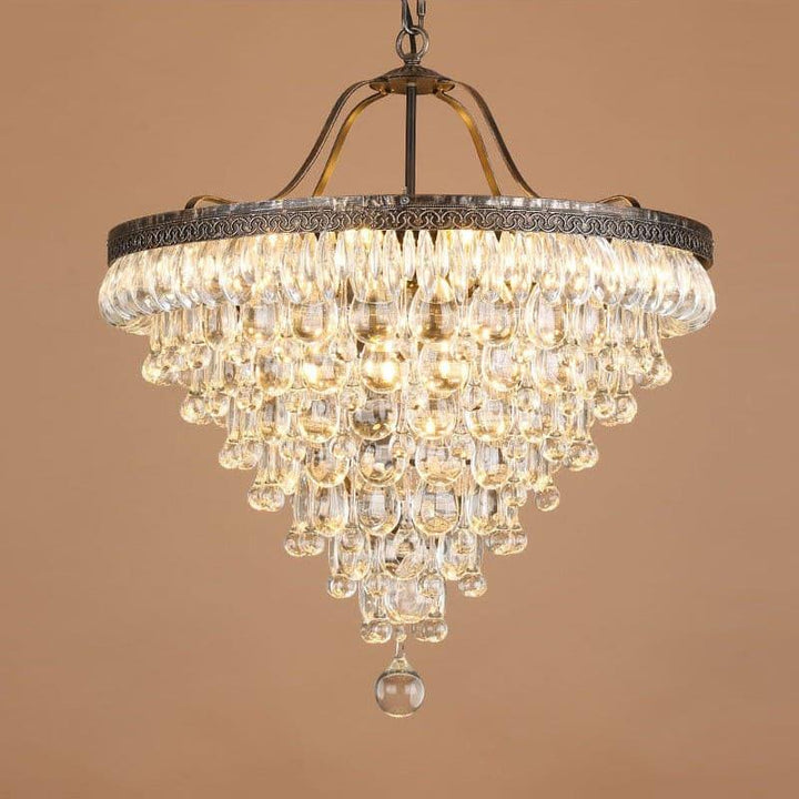 Crystal Inverted Pyramid Chandelier - Luxury Crystal, Vintage Lighting | Vinlighting | Vinlighting