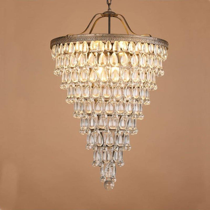 Crystal Inverted Pyramid Chandelier - Luxury Crystal, Vintage Lighting | Vinlighting | Vinlighting