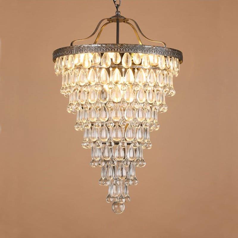Crystal Inverted Pyramid Chandelier - Luxury Crystal, Vintage Lighting | Vinlighting | Vinlighting