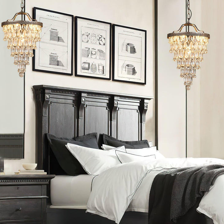 Crystal Inverted Pyramid Chandelier - Luxury Crystal, Vintage Lighting | Vinlighting | Vinlighting