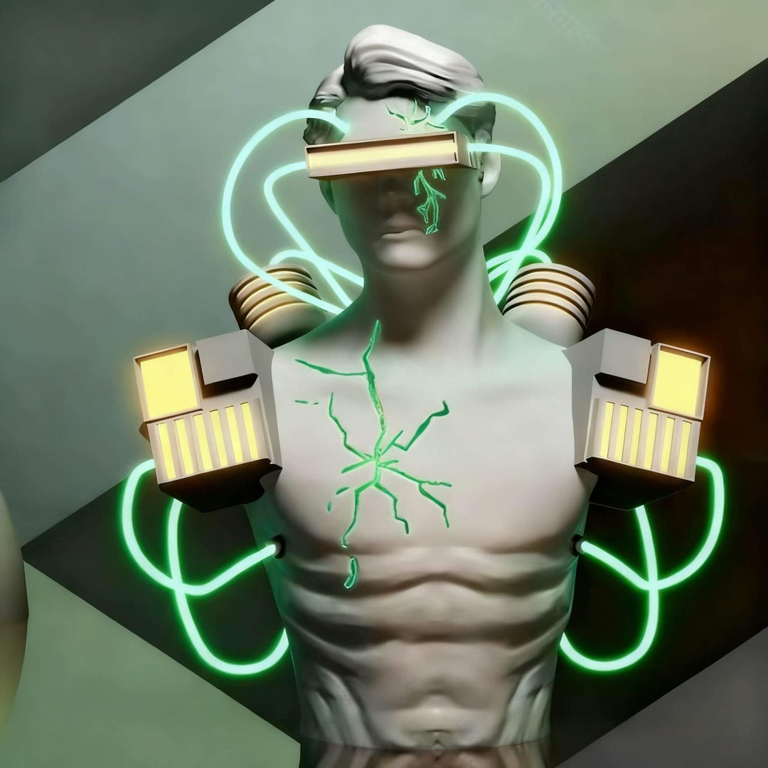 Cryzon Sculpture Floor Lamp – Art Deco Living Room Floor Lamp