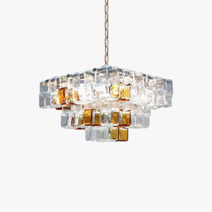 Cubria Chandelier | Modern French Glass Light for Dining Spaces