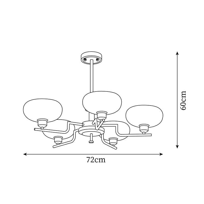 Dalisia Medieval Chandelier - 5 Light Vintage French | Vinlighting | Vinlighting