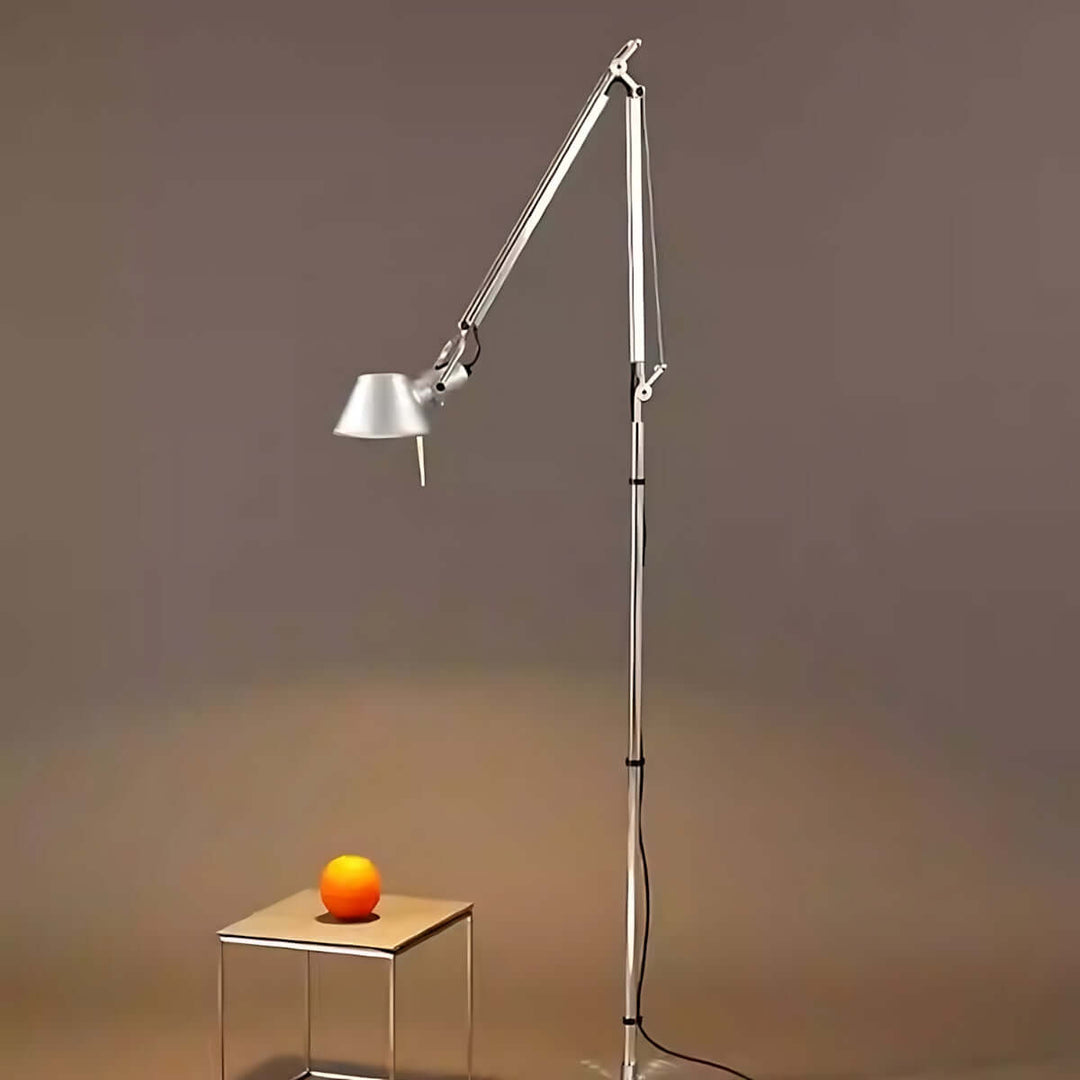 Deleila Floor Lamp – Industrial Style, Minimalist Swing Arm