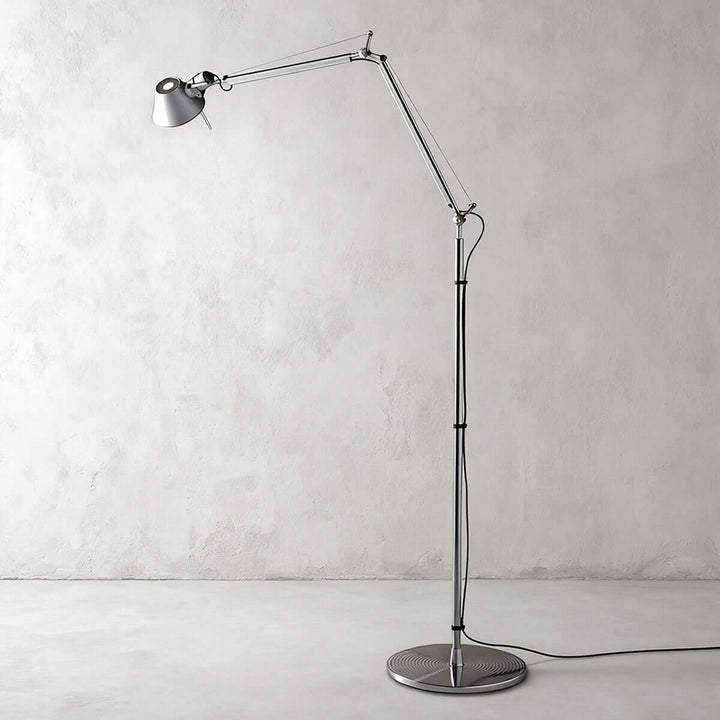 Deleila Floor Lamp – Industrial Style, Minimalist Swing Arm