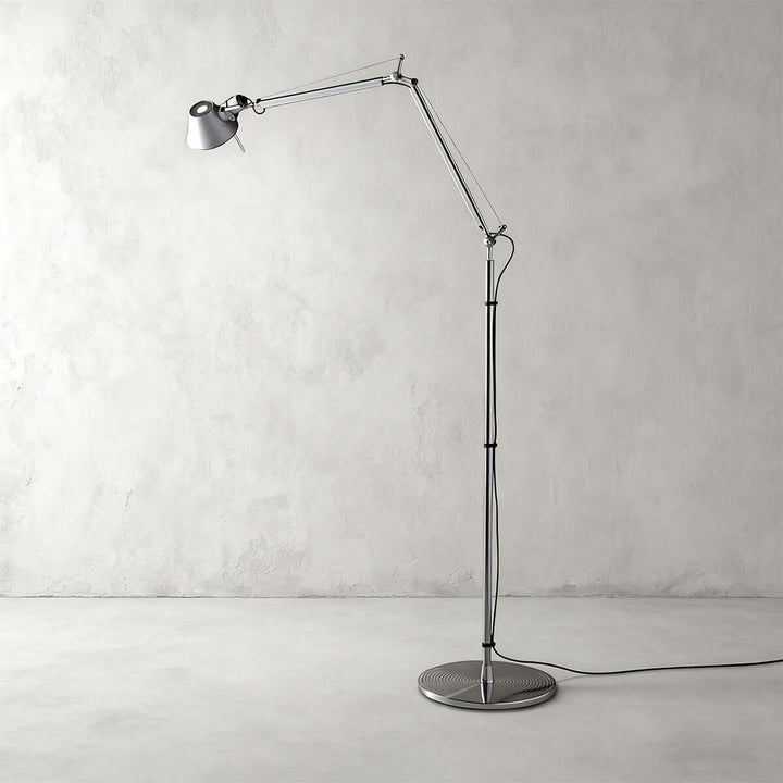 Deleila Floor Lamp – Industrial Style, Minimalist Swing Arm