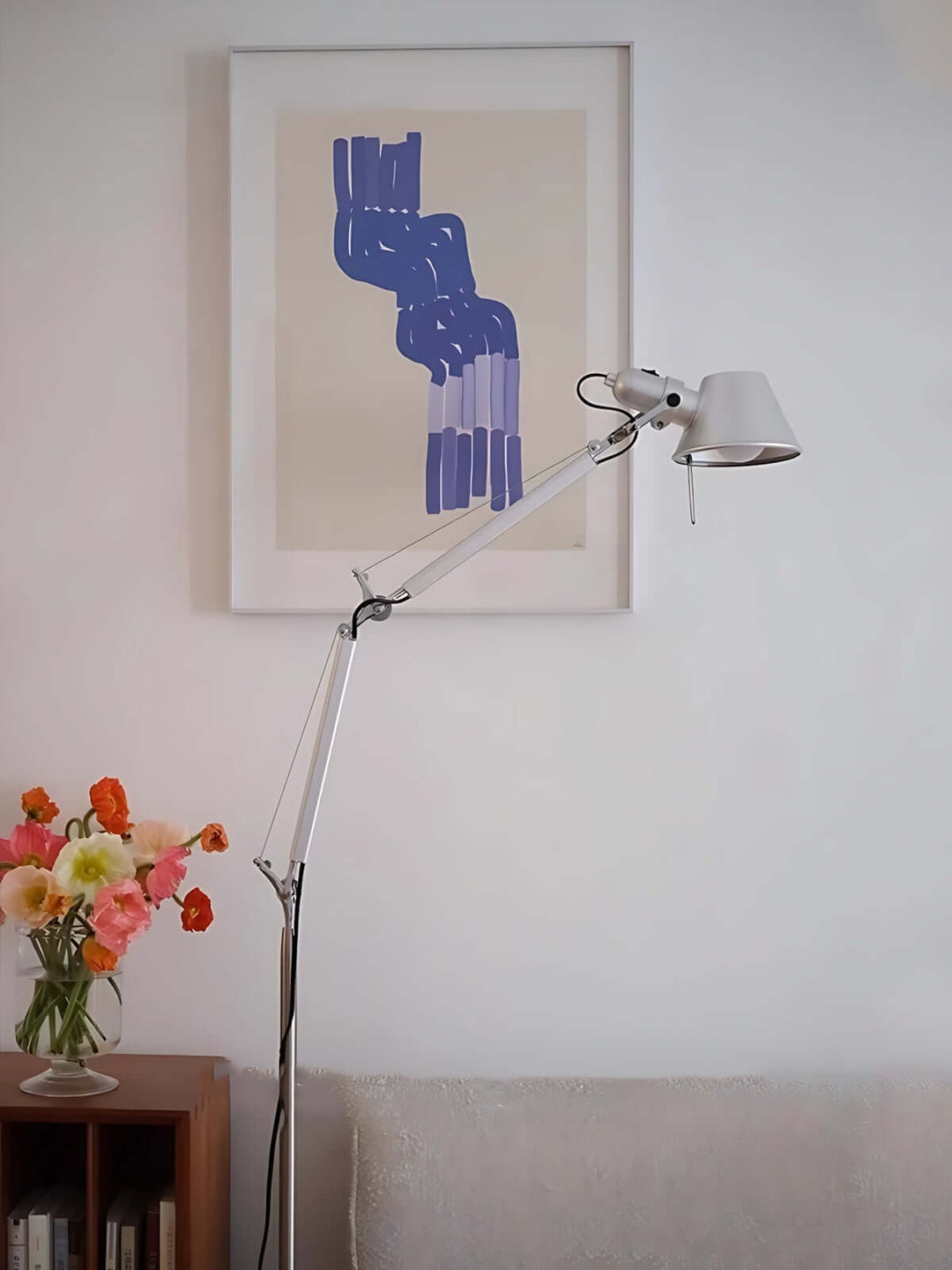 Deleila Floor Lamp – Industrial Style, Minimalist Swing Arm