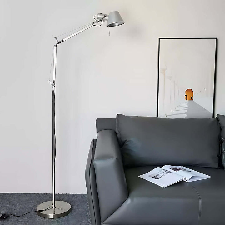Deleila Floor Lamp – Industrial Style, Minimalist Swing Arm