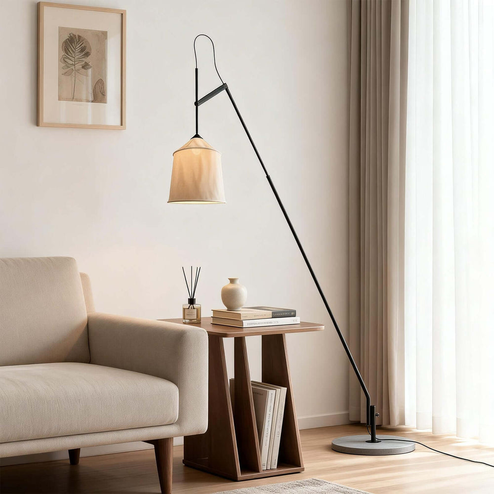 Delix Floor Lamp – Japanese Minimal Fabric Floor Lamp