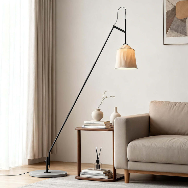 Delix Floor Lamp – Japanese Minimal Fabric Floor Lamp