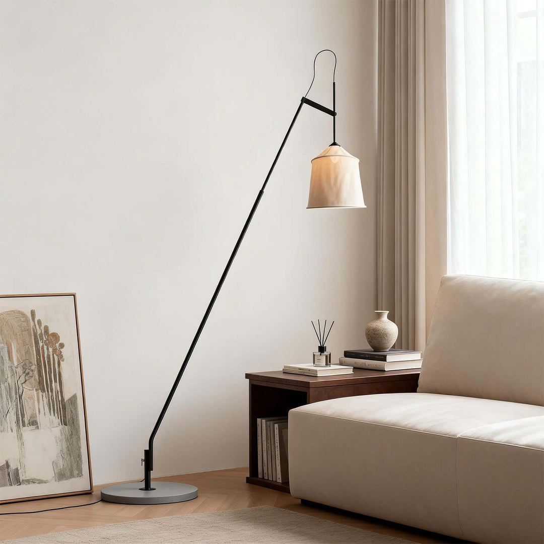 Delix Floor Lamp – Japanese Minimal Fabric Floor Lamp