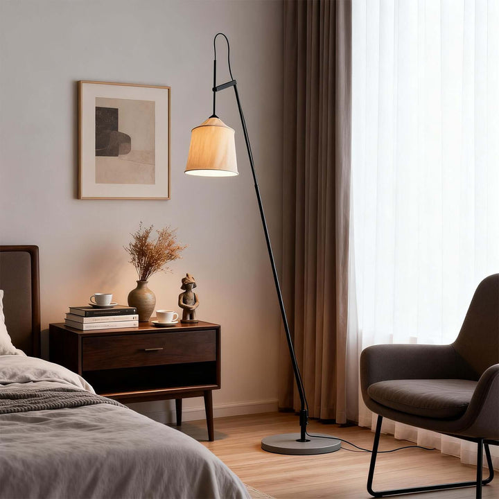 Delix Floor Lamp – Japanese Minimal Fabric Floor Lamp