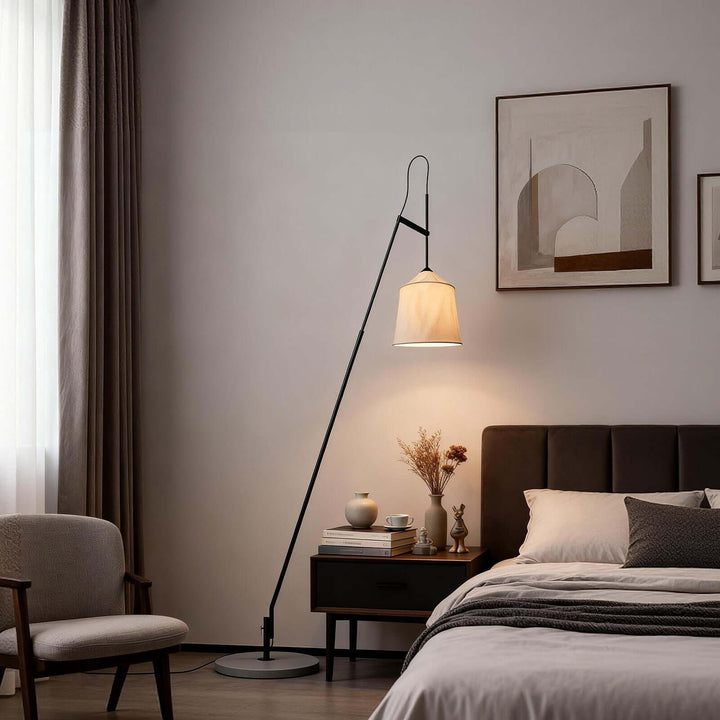 Delix Floor Lamp – Japanese Minimal Fabric Floor Lamp
