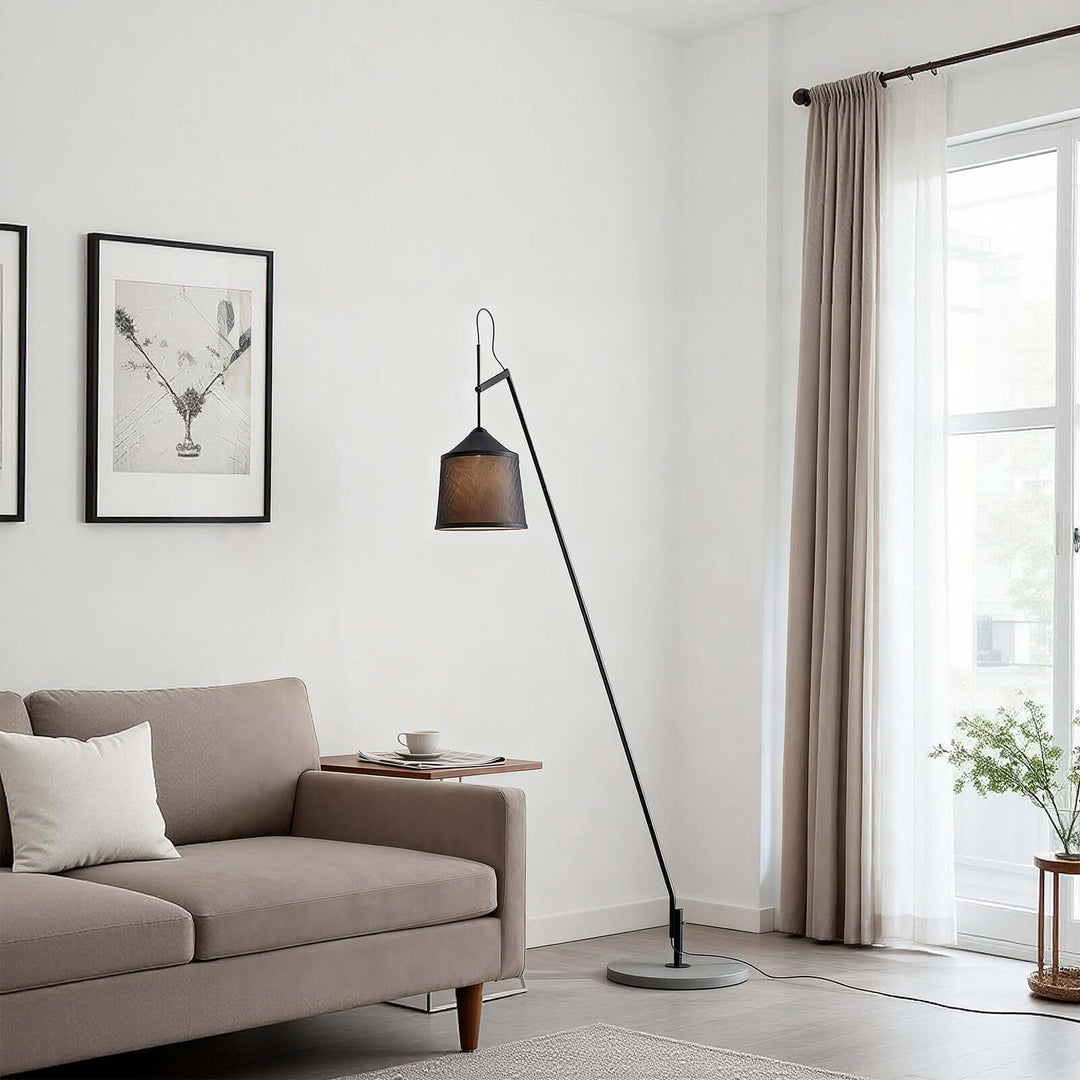 Delix Floor Lamp – Japanese Minimal Fabric Floor Lamp