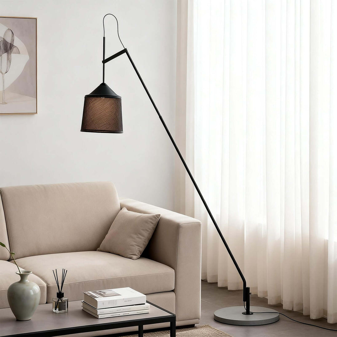 Delix Floor Lamp – Japanese Minimal Fabric Floor Lamp