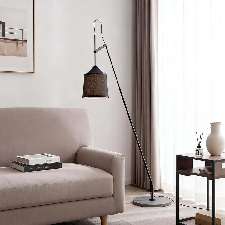 Delix Floor Lamp – Japanese Minimal Fabric Floor Lamp