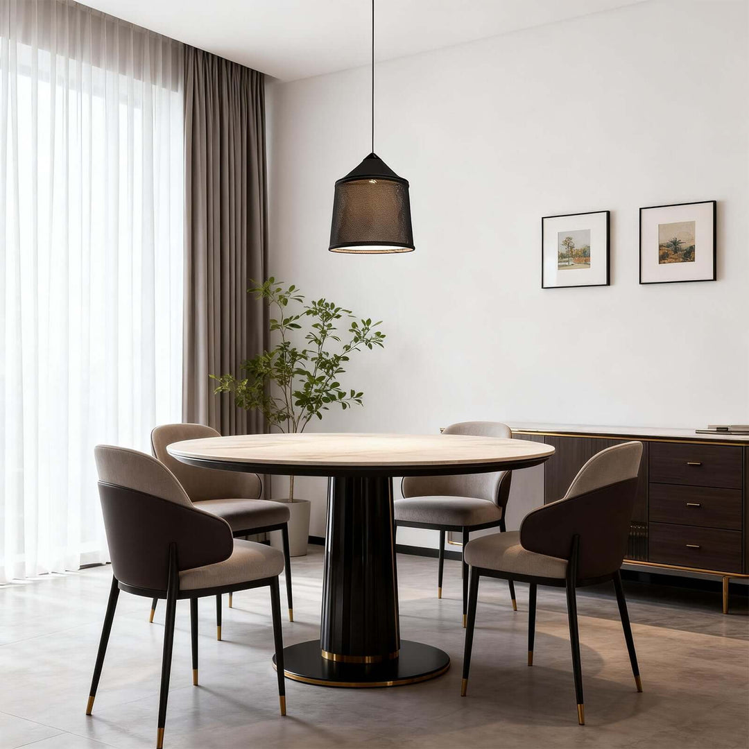 Delix Pendant Light – Japandi Minimal Fabric Pendant Light