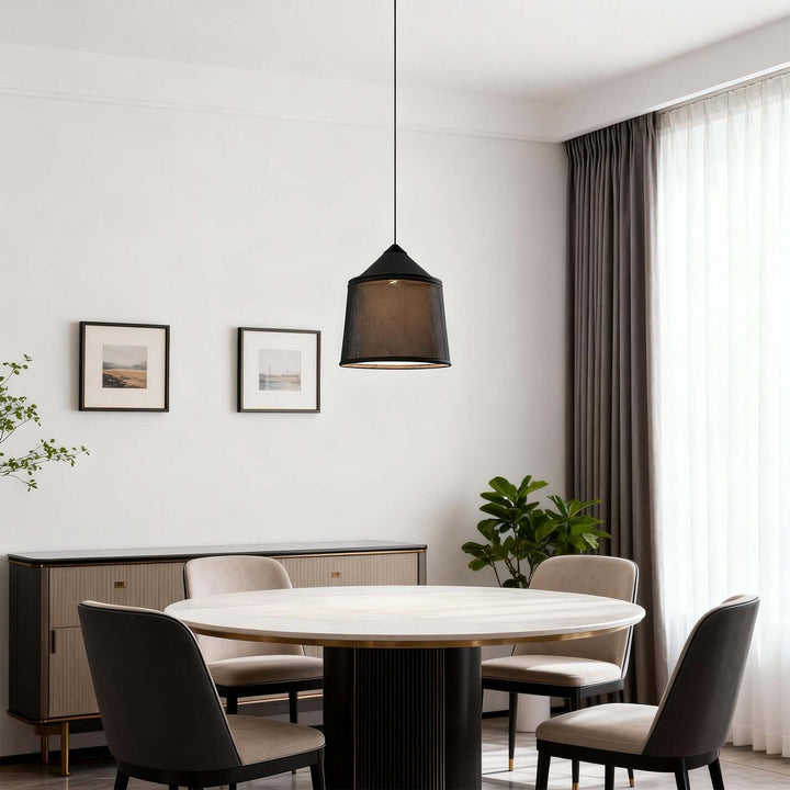 Delix Pendant Light – Japandi Minimal Fabric Pendant Light
