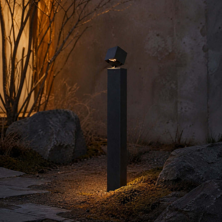 Denvira Outdoor Floor Lamp - Minimalist Geometric Outdoor Lamp