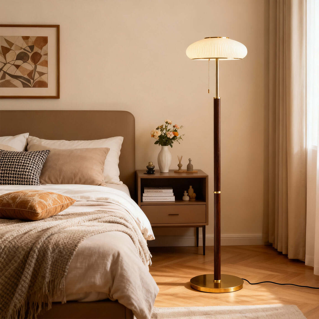 Derumo Floor Lamp – Medieval Retro Glass Lamp