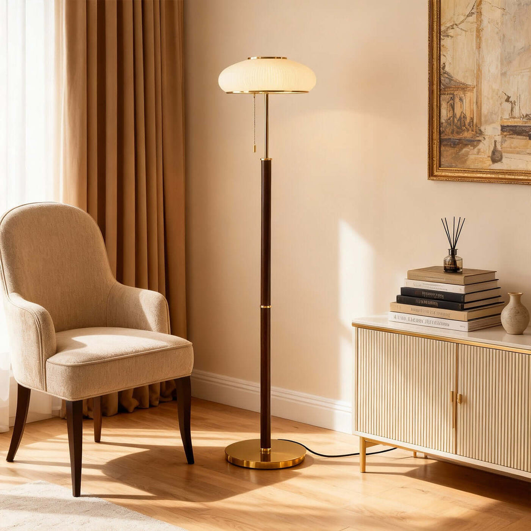 Derumo Floor Lamp – Medieval Retro Glass Lamp
