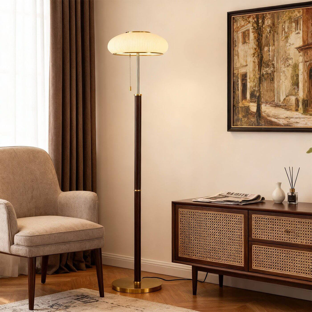Derumo Floor Lamp – Medieval Retro Glass Lamp