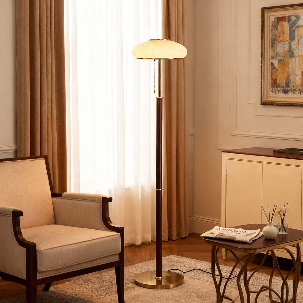 Derumo Floor Lamp – Medieval Retro Glass Lamp