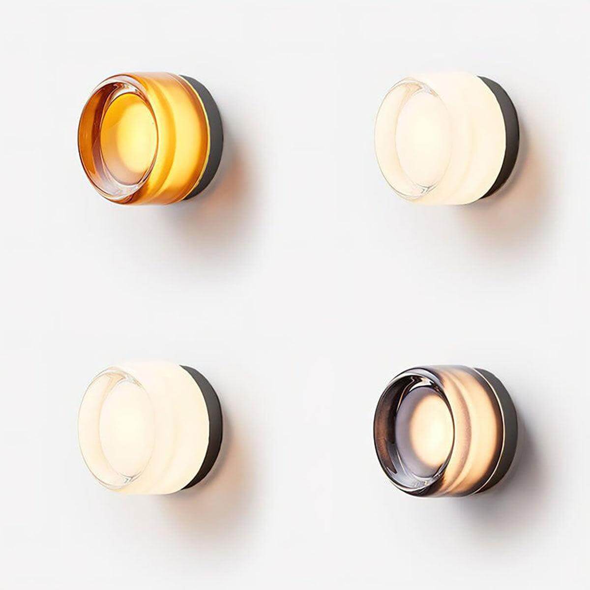 k.dimple Dimple Wall Sconce – Anodized Aluminum and Cast Glass