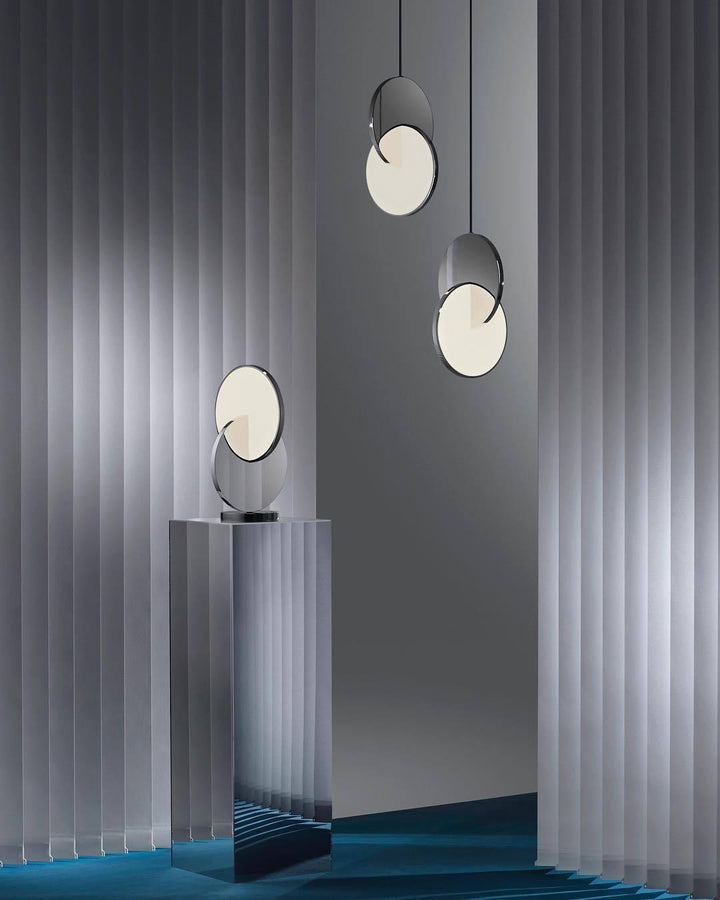Disc Pendant Light | Mid Century Modern Hanging Lamp for Home Office | Vinlighting | Vinlighting