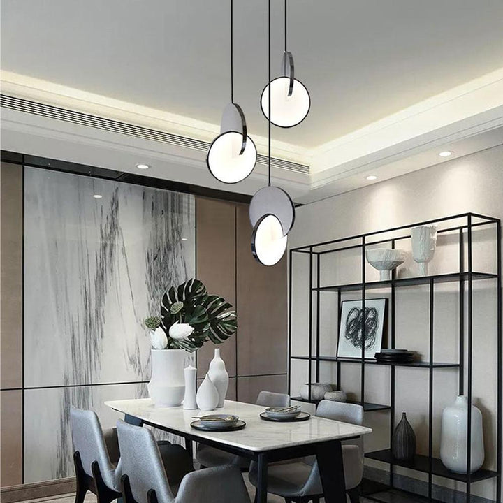 Disc Pendant Light | Mid Century Modern Hanging Lamp for Home Office | Vinlighting | Vinlighting