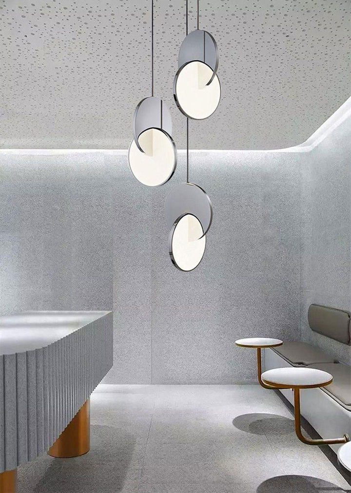 Disc Pendant Light | Mid Century Modern Hanging Lamp for Home Office | Vinlighting | Vinlighting