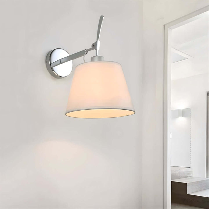 Dolmire Wall Sconce – Simple Industrial Fabric Reading Lamp