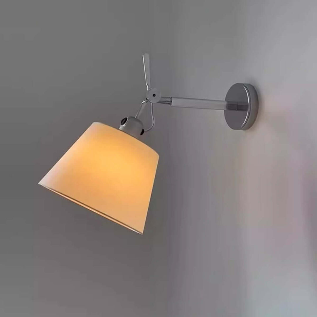 Dolmire Wall Sconce – Simple Industrial Fabric Reading Lamp