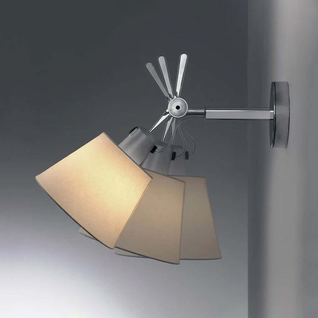 Dolmire Wall Sconce – Simple Industrial Fabric Reading Lamp
