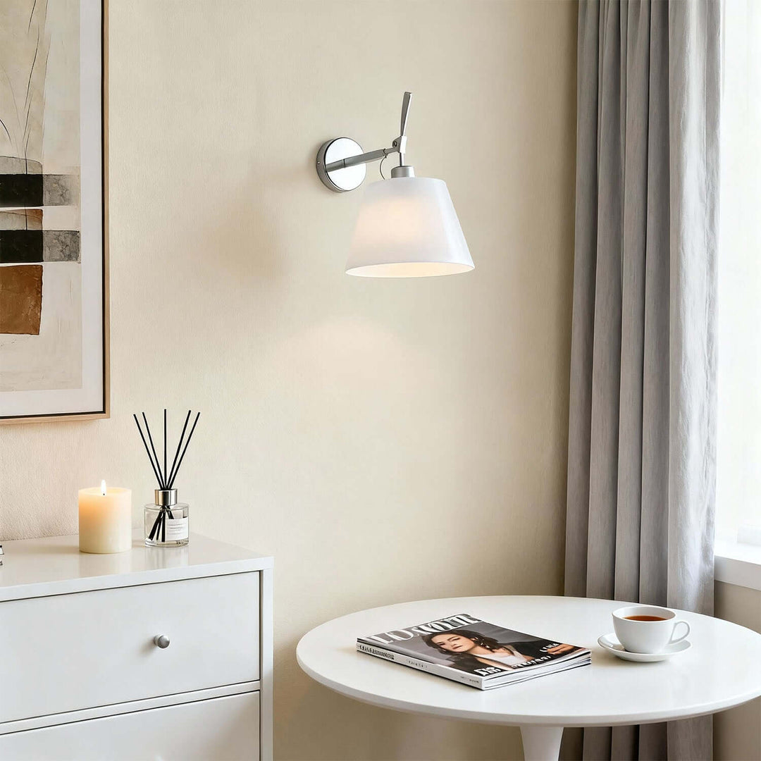 Dolmire Wall Sconce – Simple Industrial Fabric Reading Lamp