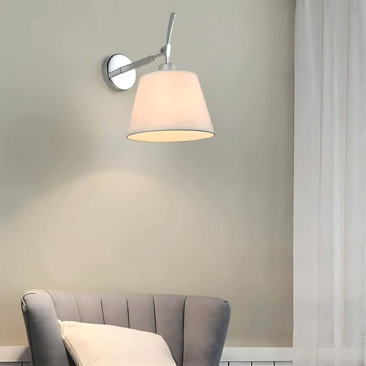 Dolmire Wall Sconce – Simple Industrial Fabric Reading Lamp