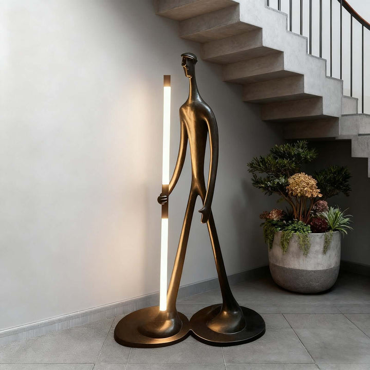 Dorven Art Deco Floor Lamp – Bold Art Sculpture Lighting