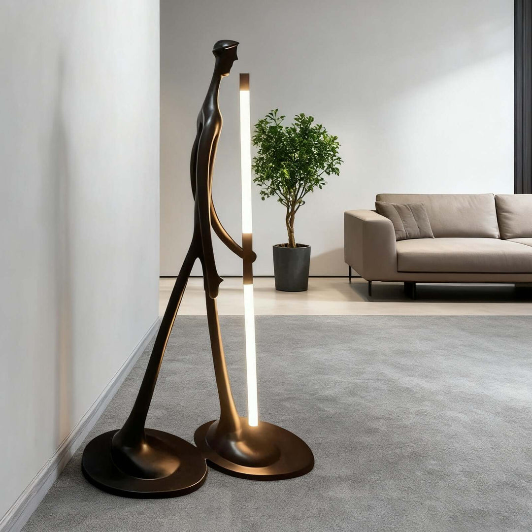 Dorven Art Deco Floor Lamp – Bold Art Sculpture Lighting