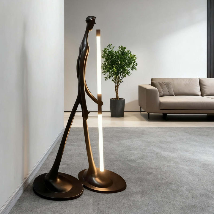 Dorven Art Deco Floor Lamp – Bold Art Sculpture Lighting