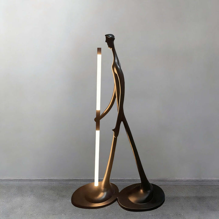Dorven Art Deco Floor Lamp – Bold Art Sculpture Lighting