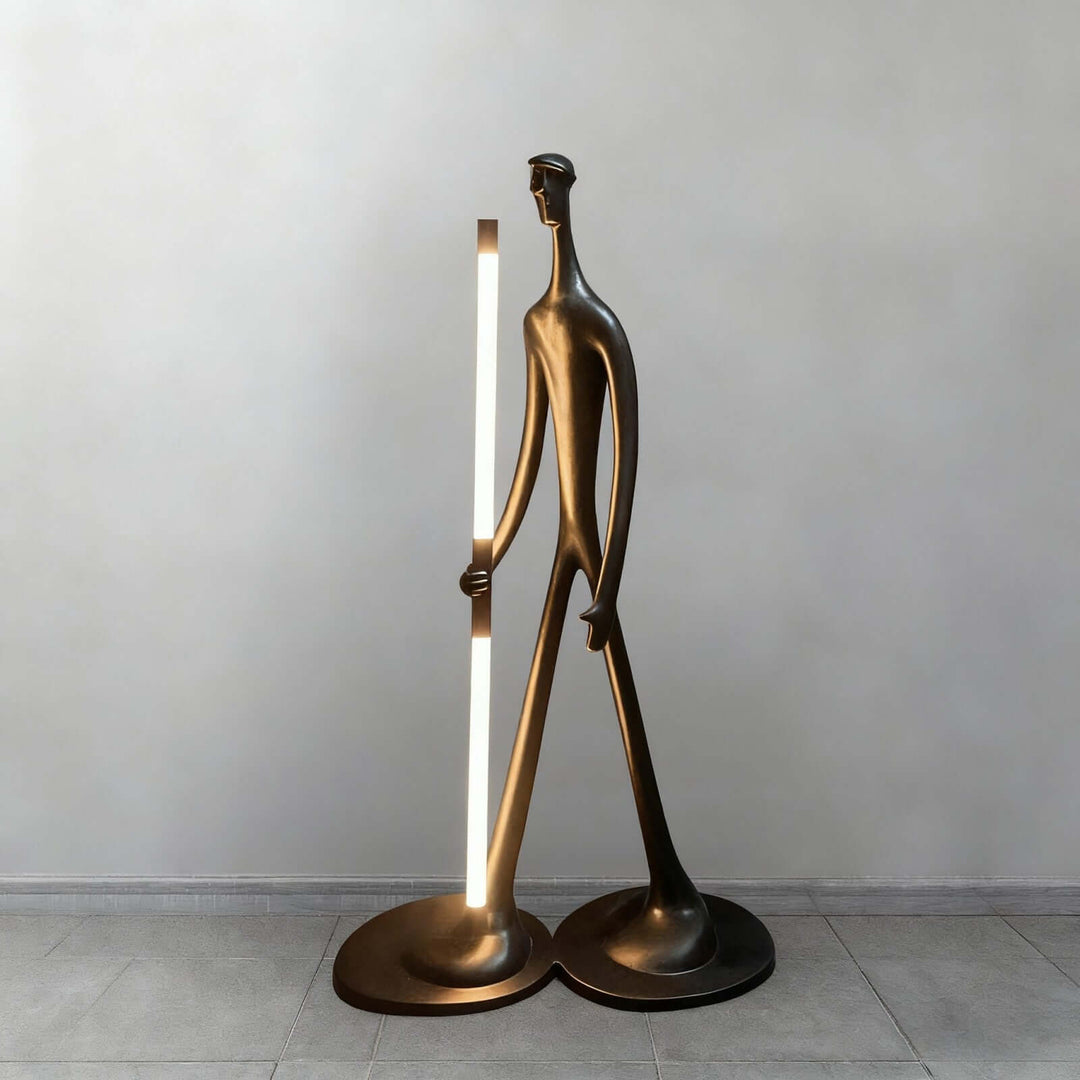 Dorven Art Deco Floor Lamp – Bold Art Sculpture Lighting