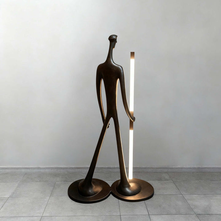 Dorven Art Deco Floor Lamp – Bold Art Sculpture Lighting