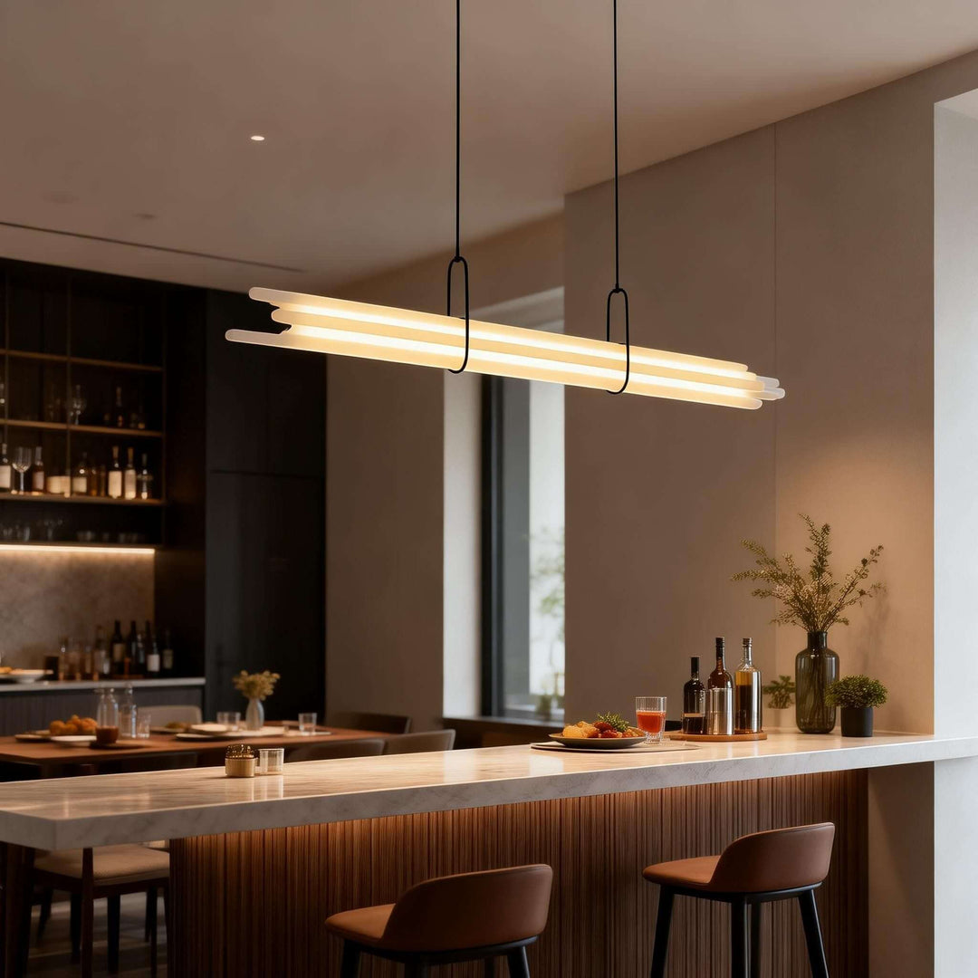 Doryl Pendant Light – French Country Linear Acrylic Light