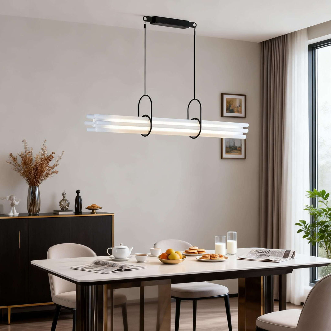 Doryl Pendant Light – French Country Linear Acrylic Light