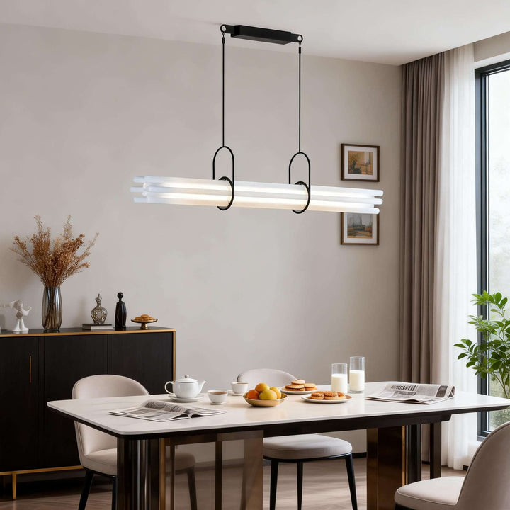 Doryl Pendant Light – French Country Linear Acrylic Light