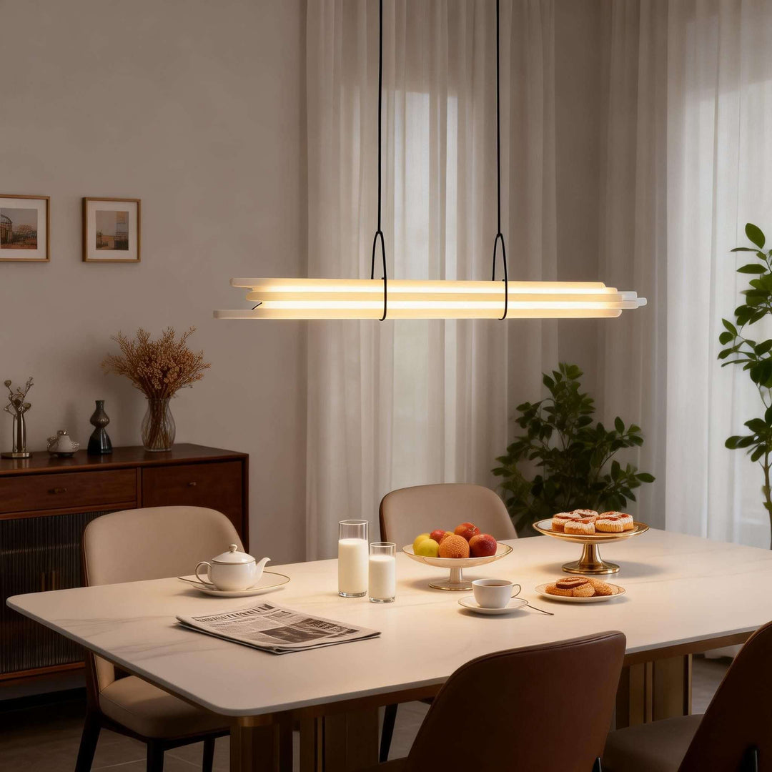 Doryl Pendant Light – French Country Linear Acrylic Light